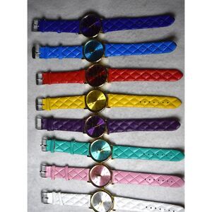 8 NWOT Geneva Platinum Multi Colors 1 For Every Outfit All Working Watches